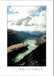 Vintage Postcard Trolltunga Odda Hordaland Norge Norway Trolls Tongue - Picture 1 of 3