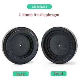 Anillo adaptador módulo lente cámara diafragma iris ajustable 2-44 mm M65 a M65 - Imagen 1 de 2