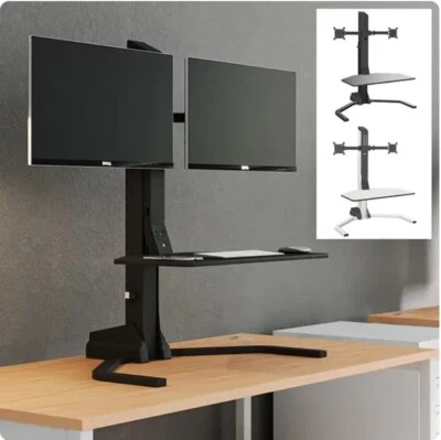 JC Dual Screen Desk Converter Dual Monitor Stand WITH USB CHARGE INTERFACE BNIB - Image 1 of 4