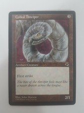 Coiled Tinviper Magic the Gathering MTG Tempest Artifact Colorless Common