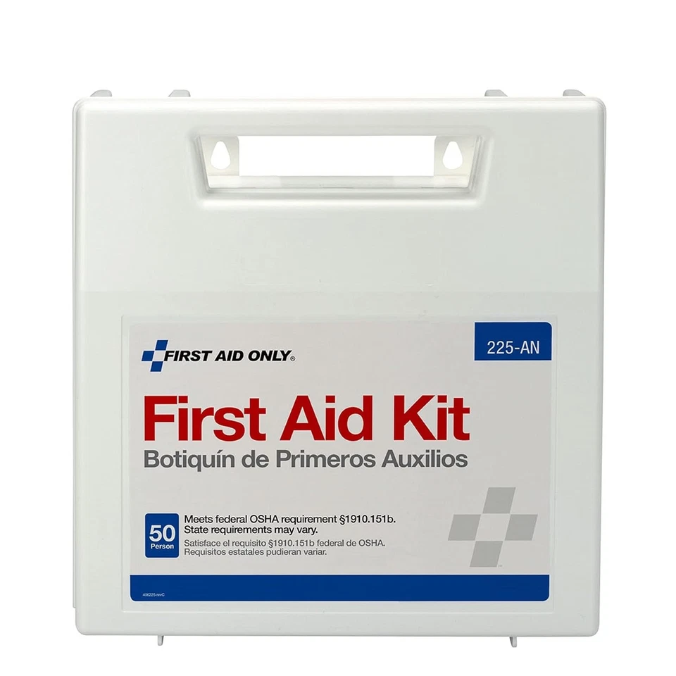 First Aid Kit 225-AN 50-Person OSHA-Compliant Emergency First and Only - Image 1 of 3