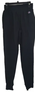 Pantalones deportivos Champion tejido inverso negros talla pequeña con cordón - Imagen 1 de 6