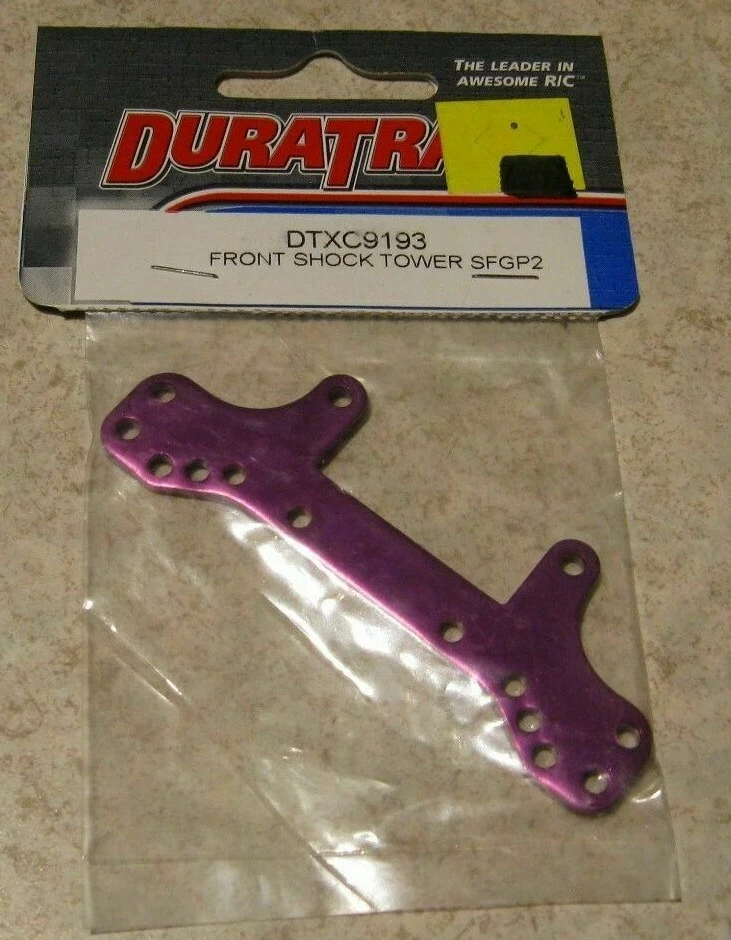 DURATRAX DTXC9193 SFGP2 PURPLE FRONT SHOCK TOWER  - Image 1 of 1