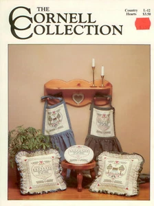 Patrón de punto de cruz Country Hearts - Colección Cornell - 3 diseños - Imagen 1 de 2