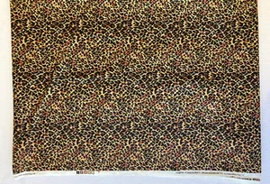 1-7/8 Yards X 43.5" Wide Vintage Fabric Leopard Animal Print By Cranston NEW! - Picture 1 of 2