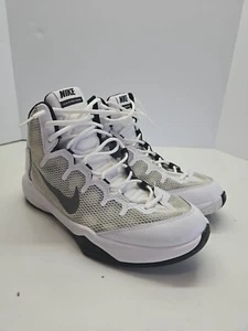 Nike Zoom Men's Sneakers Size 12 White/Black 749432-100 Basketball - Picture 1 of 9