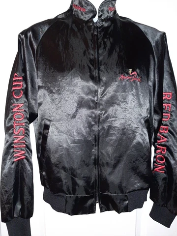 Red Barron Winston Cup Vintage Medium Jacket Buddy Baker Ken Schrader NASCAR #88 Cover