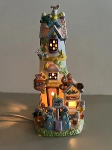 Vintage Osterhase beleuchtet Tankstelle Karottensaft 8 Zoll - Bild 1 von 9