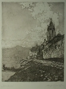 Siegfried STOITZNER (1892-1976) Dürnstein nella Wachau. - Foto 1 di 7