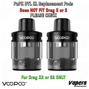 Voopoo PnPX DTL Cartridge x 2 in XL - for the Drag X2 and S2 only - Picture 1 of 2