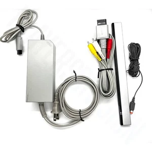 OEM Nintendo Wii Power Supply Ac Adapter Wired Sensor Bar AV Cable TESTED - Picture 1 of 1