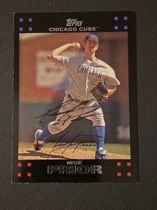 Mark Prior Signed 2007 Topps Card Auto Chicago Cubs Autograph Baseball COA