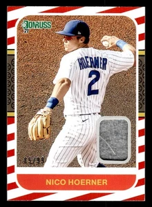 Donruss #87M-NH 2021 Nico Hoerner Retro 1987 Materiales Rojo #/99 - Imagen 1 de 2