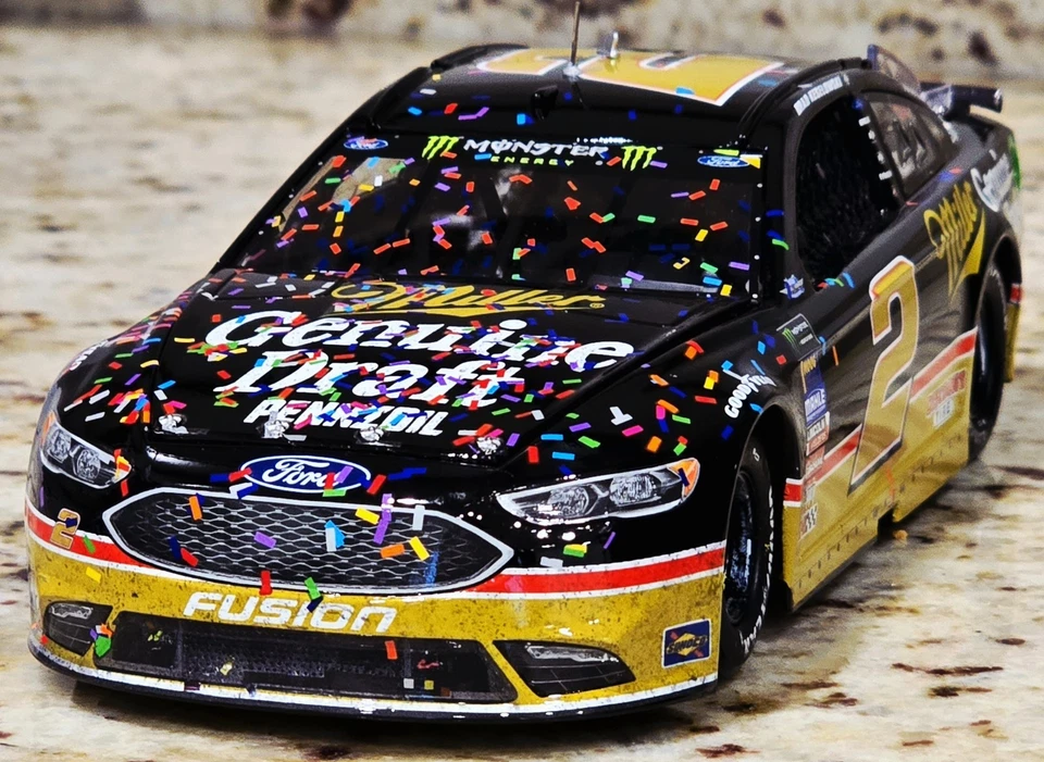 2018 #2 Brad Keselowski Miller Genuine Darlington Race Win 1:24 Diecast Elite - Image 1 of 4