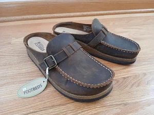 Plantillas White Mountain para mujer de cuero marrón mula/sin cordones talla 12 - Imagen 1 de 9