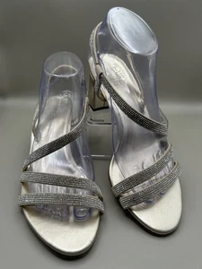 Naturalizer Vanessa2 Damen-Riemchensandalen mit Absatz Strass champagnerfarben Größe 8,5M - Bild 1 von 9
