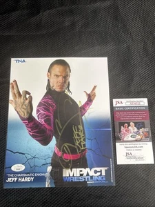 Jeff Hardy Signed Authentic TNA Promo Photo WWE JSA Certified - Picture 1 of 1