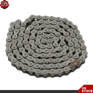 #80 Kohlenstoffstahl Rollenkette × 10 Fuß 2er Pack mit 1 Verbinder 1 Zoll Teilung - Bild 1 von 11