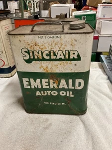 Leere Sinclair Emerald Auto Öl 2 Gallonen Dose - Bild 1 von 9
