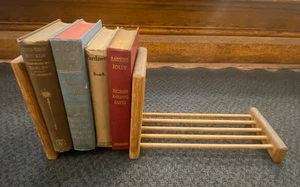 Libreria vintage MCM legno scaffale scrivania regolabile scorrevole 18,5" - Foto 1 di 6