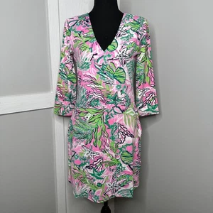 Banana Boat NWT size S long sleeve sun dress UPF 50+ cover up V-Neck Dress - Picture 1 of 16