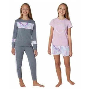 BCBG Girls Youth 4-piece Gray, Pink, Purple Lounge Sleep Set Size M (10-12) NWT - Picture 1 of 5