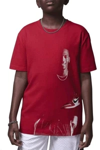 Boys Jordan J Day Short Sleeve T-Shirt; Medium ; Gym Red; NWT - Picture 1 of 5