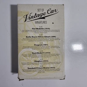 Readers Digest Set Of 6 Vintage Car Minatures - Decorative Use - Boxed  - Picture 1 of 8