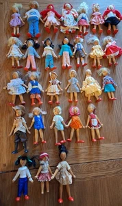 Vintage Wooden Peg Dolls Large Collection of 28 Wood Polish Dollies - Picture 1 of 24