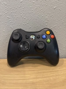 Microsoft Xbox 360 Wireless Gaming Controller Complete - Black (Model 1403) - Picture 1 of 6