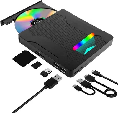 Externes Blu-Ray Laufwerk Blu-Ray Laufwerk DVD/Player Lesen/Schreiben Tragbar... - Bild 1 von 4