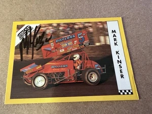 Mark Kinser 1992 World Of Outlaws Signed Auto Card Read Description - Picture 1 of 2