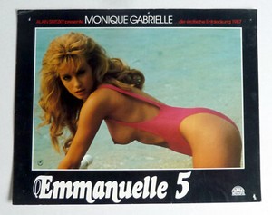 EMANUELLE 5 Monique Gabrielle AUSHANGFOTO #A German Lobby Card EROTIK
