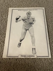 Vintage PRIMO CARNERA Boxer Boxing Pinup Photo Magazine Clipping 1960 - Picture 1 of 1