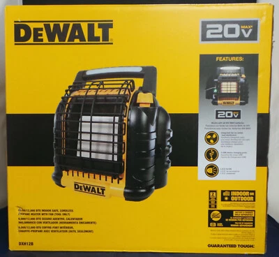 Dewalt Dxh12B 12000 Btu Cordless Portable Propane Radiant Heater BRAND NEW - Image 1 of 4