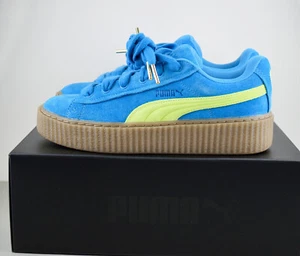 PUMA Fenty Creeper Phatty Sneakers Blue Lime Rihanna EUR 41 Unisex Platform Shoe - Picture 1 of 17