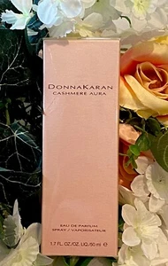 DONNA KARAN CASHMERE AURA EAU DE PARFUM SPRAY 50 ML/1.7 oz, New Sealed RARE - Picture 1 of 8