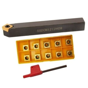 12mm SSDCN1212H09 45 degree external turning holder + 10Pcs SCMT09T308 Insert - Picture 1 of 8