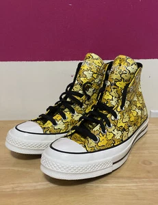 Unisex Converse Peanuts Woodstock Chuck Hi Shoes Sz 8 Yellow Black White A01871C - Picture 1 of 10