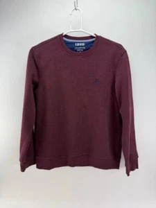 Izod Mens Burgundy Pullover Advantage Performance Stretch Sweatshirt Size M - Picture 1 of 3