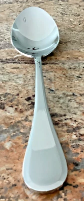 Colher de sopa Morgan Lg 18/10 França 8 1/4" Williams-Sonoma talheres de aço inoxidável em excelente estado usado - Imagem 1 de 4