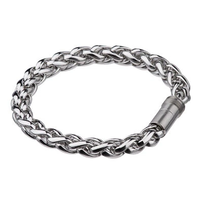 Ernstes Design Edvita Armreif A81 Edelstahl Zopfarmband Armband 19 20 21cm Neu - Bild 1 von 3