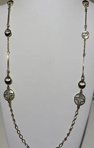 CATHERINE MALANDRINO GOLD 36" NECKLACE NWOT - Picture 1 of 4