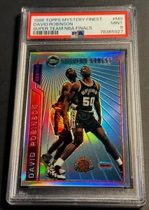 1996 DAVID ROBINSON TOPPS MYSTERY FINEST SUPER TEAM NBA FINALS #M9 PSA 9 - Picture 1 of 2