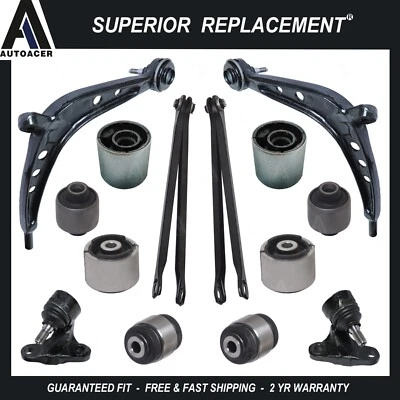 FRONT REAR CONTROL TRAILING ARMS BALL JOINTS BUSHING KIT 14pcs for BMW E46 01-05 - Изображение 1 из 4