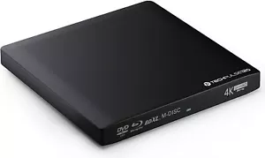 techPulse120 Externer USB 3.0 Typ-C UHD 4k M-Disc Blu-ray Brenner Superdrive ALU - Bild 1 von 7