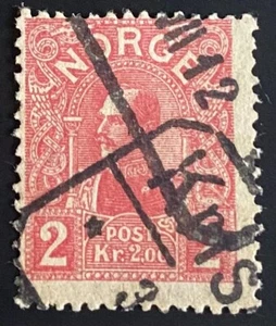 Norwegen Briefmarken Stamps Year 1909 King Haakon NK 95 - Picture 1 of 1