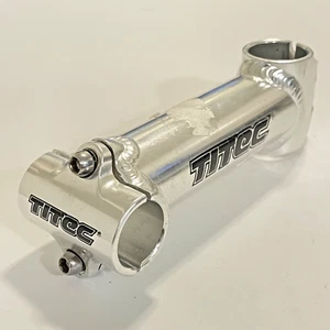 Vintage Titec Stem 1 1/8 in Threadless 25.4 mm MTB 130 mm 2 Bolt Silver Polish - Picture 1 of 4