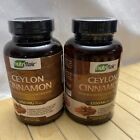 2 Nutriflair Organic CEYLON CINNAMON Antioxidant 1200mg / 120 Capsules Exp 10/22