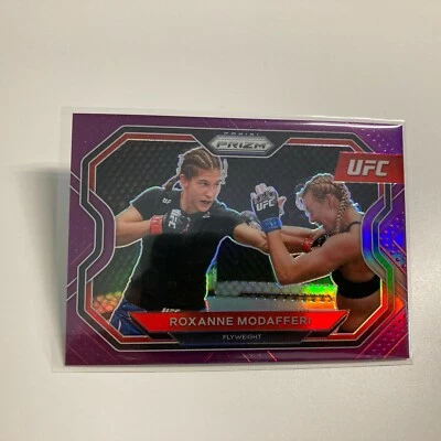 Roxanne Modafferi 2021 Panini Prizm UFC Purple Refractor Card 139/149 #127 - Image 1 of 4
